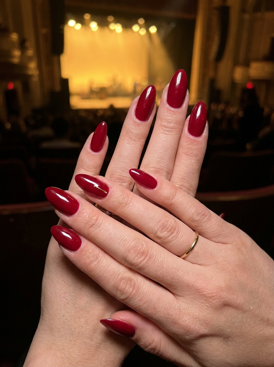 Cherry Red Concert Nails